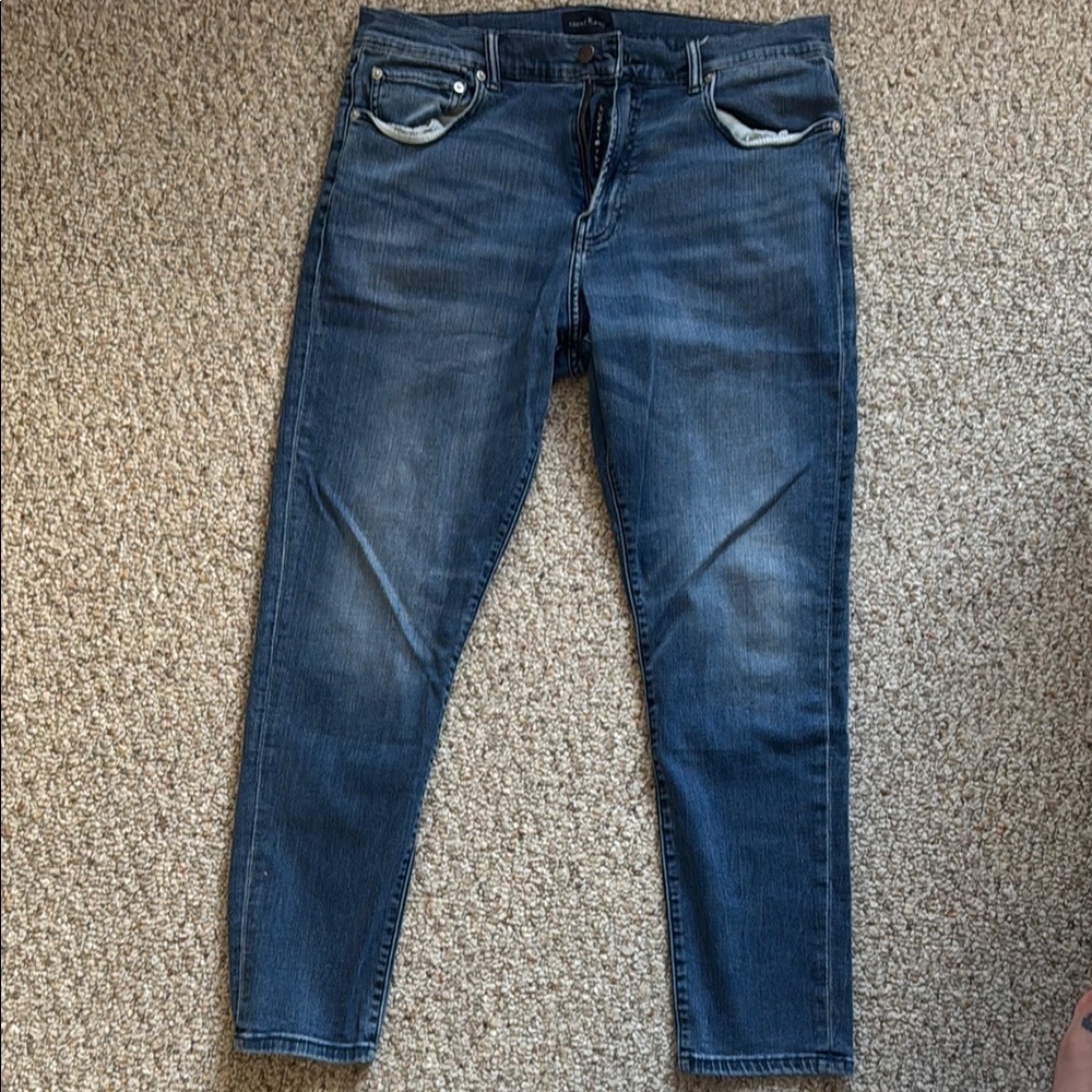 Lucky Brand Men's Blue Jeans 36x30 Athletic Taper 411